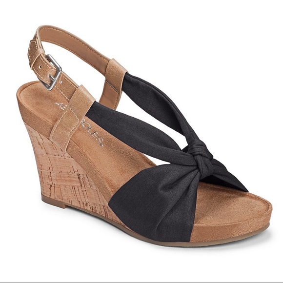 AEROSOLES Shoes - AEROSOLES Plush Pillow Wedge Sandal